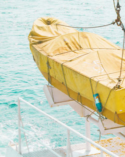 High angle view of swimming pool