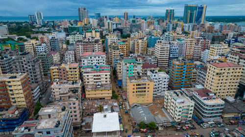 Aerial view of dar es salaam, tanzania