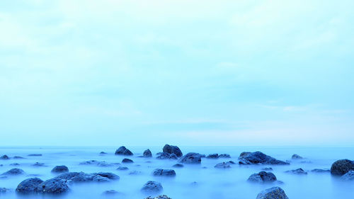 Panoramic view of sea against sky