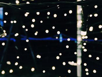 Defocused image of illuminated lights