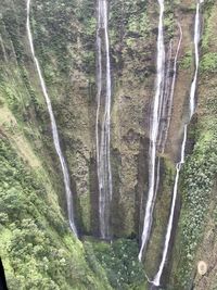 Scenic view of waterfall