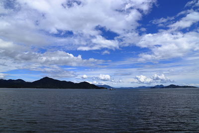 Panoramic view of sea against sky