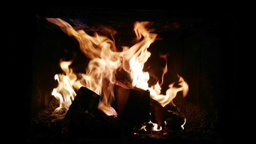 Bonfire at night