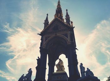 Low angle view of church against sky