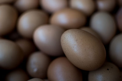 Full frame shot of eggs