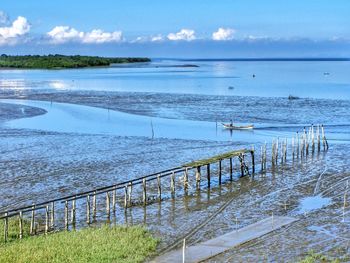 Scenic view of sea against sky