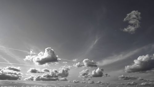 Low angle view of clouds in sky