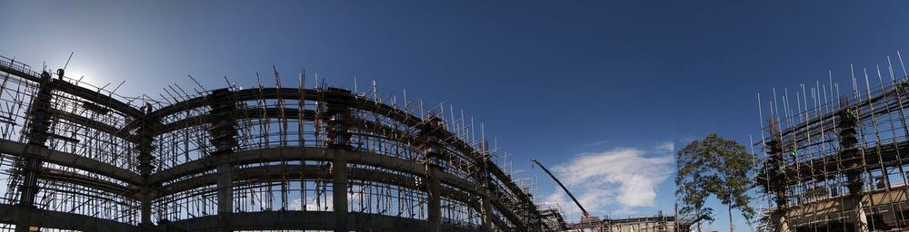 Low angle view of buildings against sky