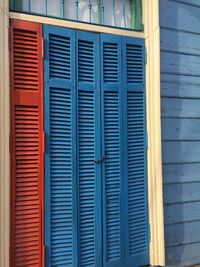 Closed window of house