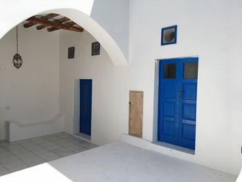 Open door of house