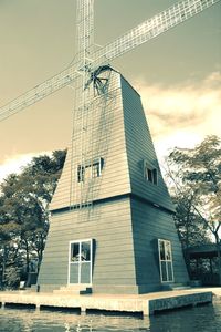 Low angle view of building against sky