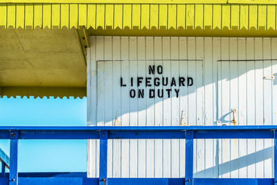 No lifeguard on duty no 3