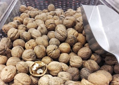 High angle view of roasted for sale in market