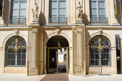 Dijon, france, april 15, 2022. entrance to the museum of fine arts. the dijon museum of fine arts i