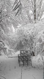 Scenic view of snow covered mountains