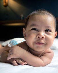 Portrait of cute baby boy