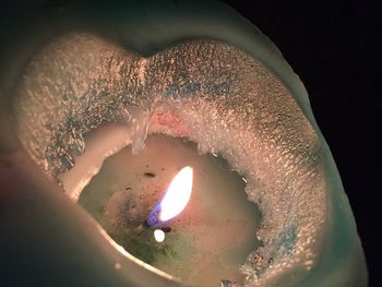 Close-up of illuminated water
