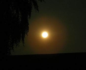 Silhouette of tree against sky during sunset