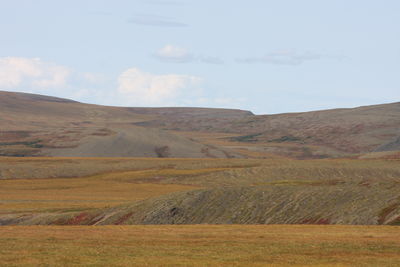 Scenic view of landscape against sky