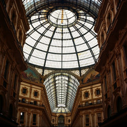 Low angle view of ceiling of shopping mall