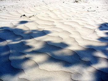 Full frame shot of sand dunes in desert