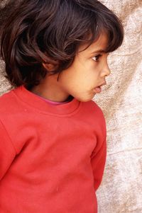 Girl standing outdoors