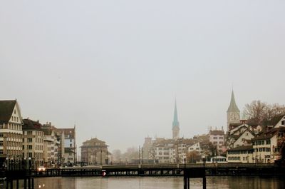 View of buildings with city in background