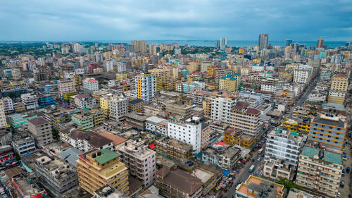 Aerial view of dar es salaam, tanzania