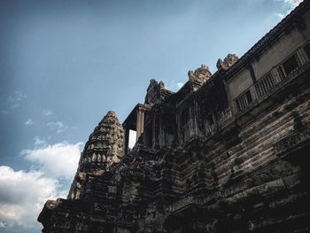 Low angle view of buildings against sky