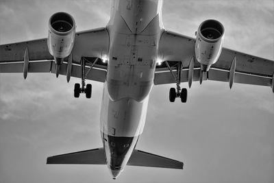 Low angle view of airplane