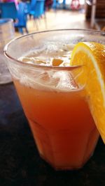 Close-up of drink on table