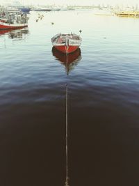 Boats in harbor