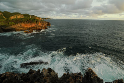 Scenic view of sea against sky