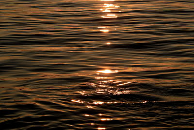 Full frame shot of sea at sunset