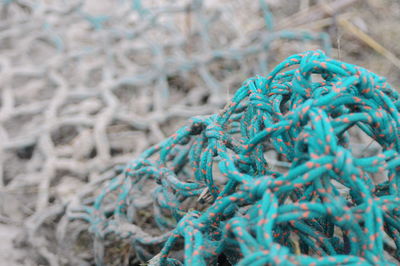 Close-up of fishing net