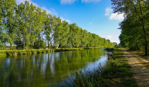 Scenic view of river against sky