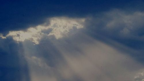 Low angle view of cloudy sky