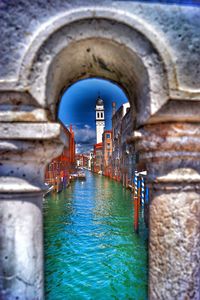 Built structure in water