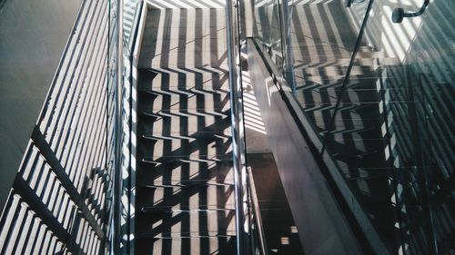 Low angle view of staircase in building