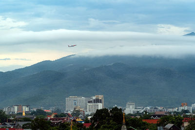 Buildings against sky in town