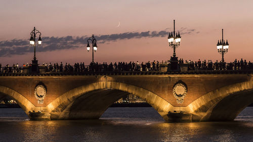 Bridge over river in city