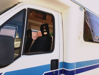 Close-up of car window