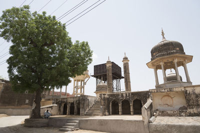 View of historic building against clear sky