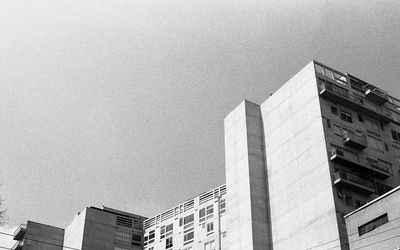 Low angle view of buildings against sky