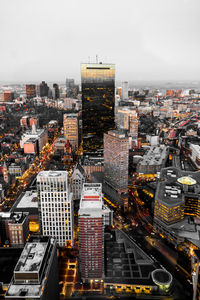 High angle view of cityscape