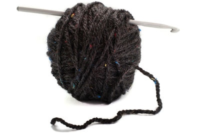 Close-up of heart shape over white background