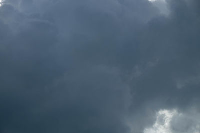 Low angle view of storm clouds in sky