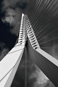 Low angle view of bridge against sky