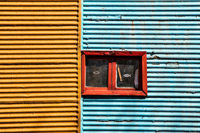 Window of house on sunny day