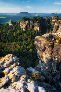 Bastei bridge in saxon switzerland